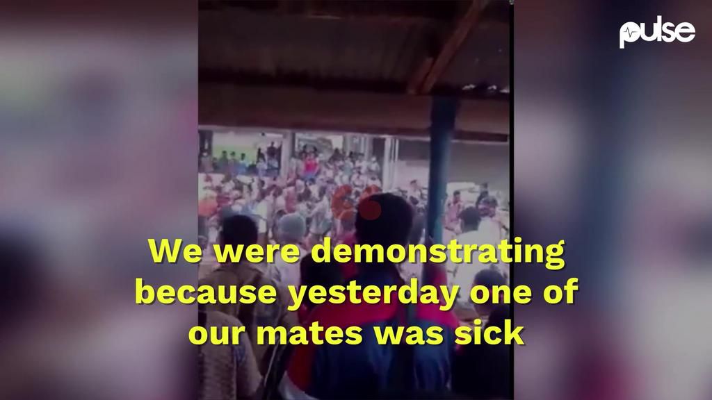KNUST students protest after mysterious death of one of their own