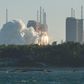 This photo taken on May 5 shows a Long March 5B rocket lifting off from the Wenchang launch site on China's southern Hainan island