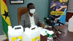 Ghana Revenue Authority begins local production of hand sanitizers