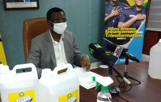 Ghana Revenue Authority begins local production of hand sanitizers