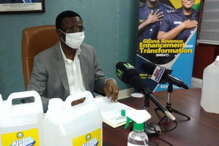 Ghana Revenue Authority begins local production of hand sanitizers
