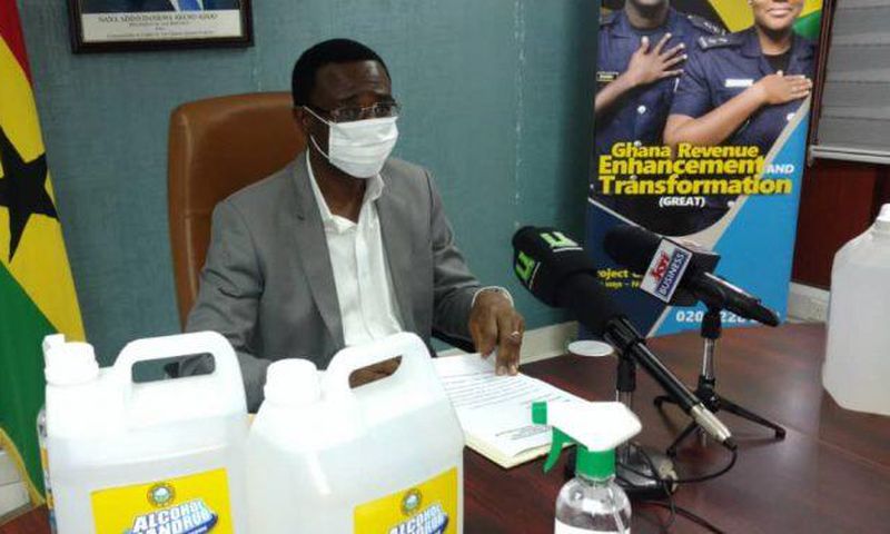 Ghana Revenue Authority begins local production of hand sanitizers