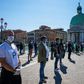 The new data came as Italy eased nine weeks of confinement, though shopkeepers such as these protesters in Venice will be unable to reopen for another two weeks