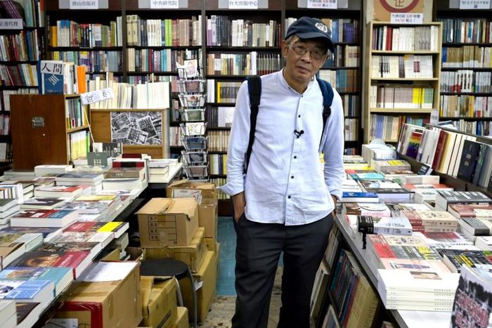 Hong Kong book seller Lam Wing-kee at the Tonsan book store in Taipei