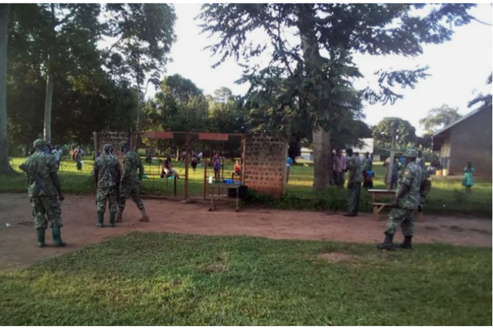 Joint police and military team removes COVID-19 patient from classroom ceiling where he’s been hiding
