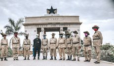 Private Joseph Ashiteye Hammond is walking to raise funds for COVID-19 frontline workers
