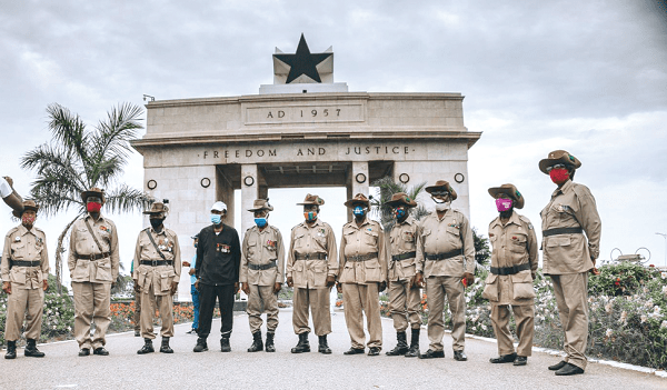 Private Joseph Ashiteye Hammond is walking to raise funds for COVID-19 frontline workers