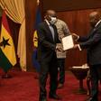Nana Addo presents charters to Pentecost University and All Nations University