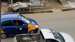 Taxi turned pickup truck causes a stir on social media