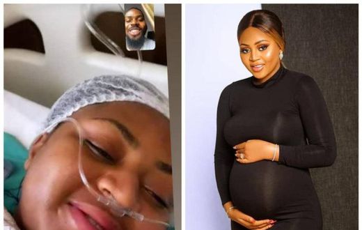 Regina Daniels welcomes a baby boy