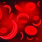 Red blood cells of sickle cell anaemia disease.