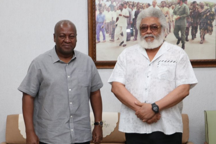 Mahama visits Rawlings “to discuss a number of NDC-related issues”
