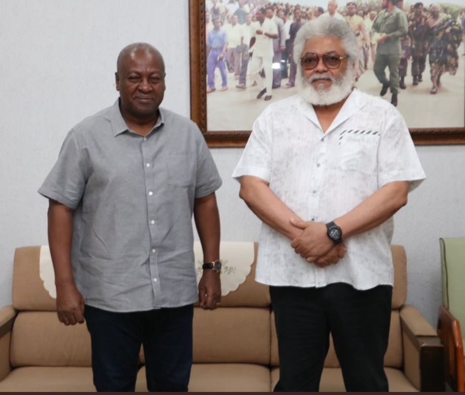 Mahama visits Rawlings “to discuss a number of NDC-related issues”