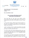 Domelevo's letter