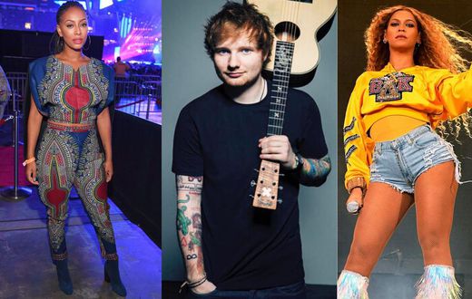 Keri Hilson, Ed Sheeran and Beyonce