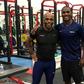 Wayne Richardson (left) pictured with Manchester United's Odion Ighalo