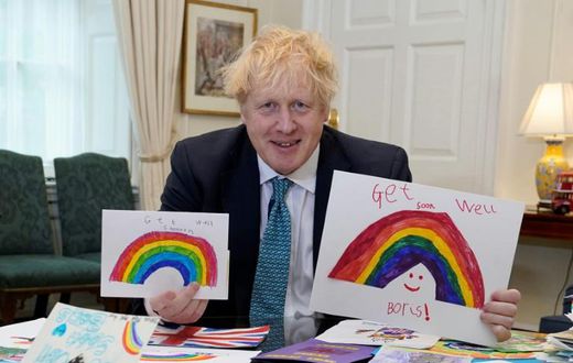 Boris Johnson first announced he had contracted COVID-19 on March 27 but failed to shake the illness after a week of self-isolation