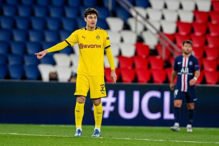 Dortmund's US midfielder Giovanni Reyna, 17, missed Saturday's Ruhr derby against Schalke after picking up an injury in the warm-up.