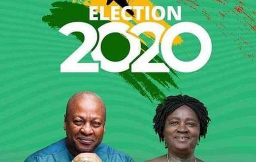 John Mahama with Professor Jane Naana Opoku-Agyemang