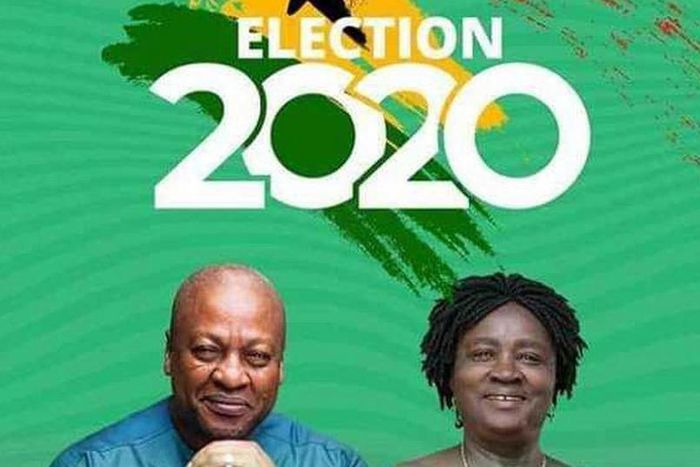 John Mahama with Professor Jane Naana Opoku-Agyemang