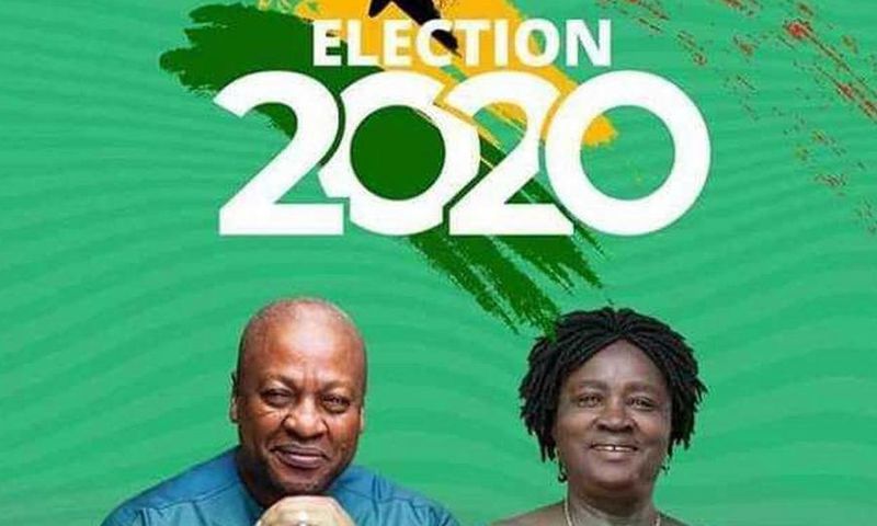 John Mahama with Professor Jane Naana Opoku-Agyemang