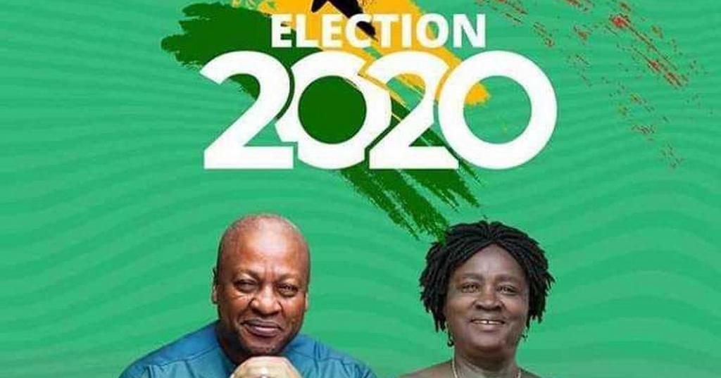 John Mahama with Professor Jane Naana Opoku-Agyemang