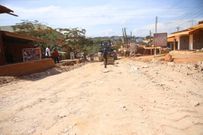 Asamoah Gyan contructs deplorable road at Weija