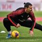 AC Milan's Swedish forward Zlatan Ibrahimovic picked up a calf injury in training.
