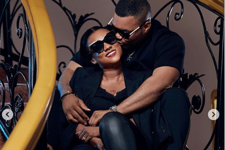 Kwadwo Safo Jnr and wife, Zainab