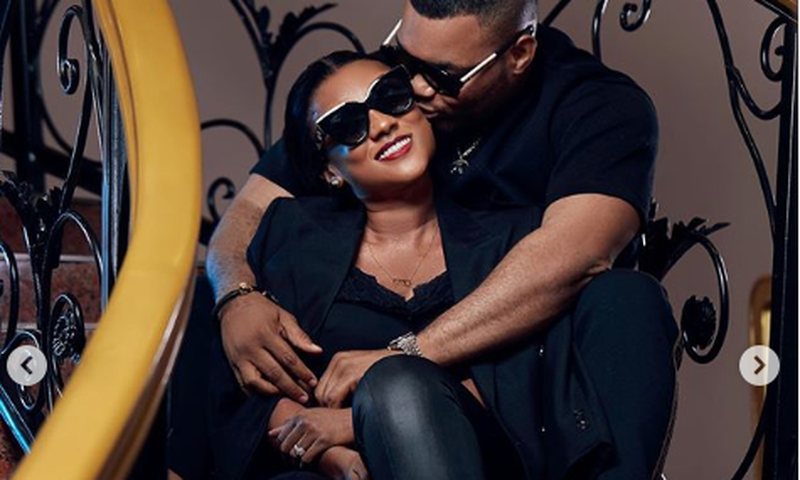 Kwadwo Safo Jnr and wife, Zainab
