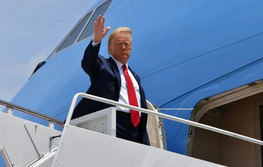 US President Donald Trump says the economy is taking off again