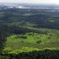 Overview of a deforested area in the border of Xingu river in northern Brazil