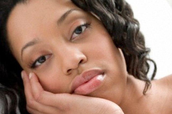 Sad woman frustrated about sex