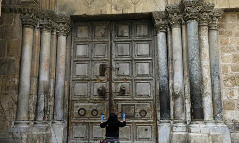 The Holy Sepulchre church in Jerusalem where Christians believe Jesus was crucified, buried and resurrected will reopen on Sunday two months after its closure in March amid the coronavirus pandemic but strict hygiene measures will be enforced