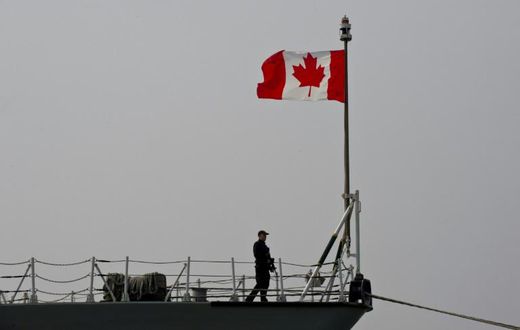 The missing helicopter had taken off from the Canadian frigate Fredericton for a patrol