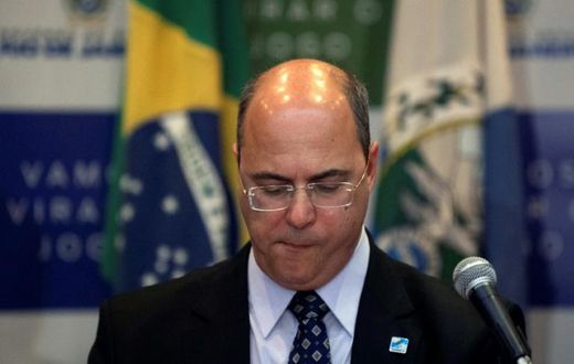 Rio de Janeiro's Governor Wilson Witzel, pictured in 2019, has recommended that people stay off the beach