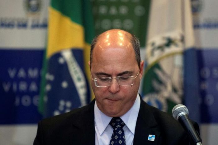 Rio de Janeiro's Governor Wilson Witzel, pictured in 2019, has recommended that people stay off the beach