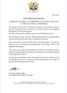 Statement from Electoral Commission