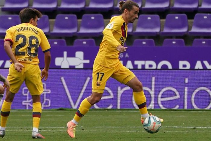 Barcelona's French forward Antoine Griezmann may miss the rest of the season with a thigh strain