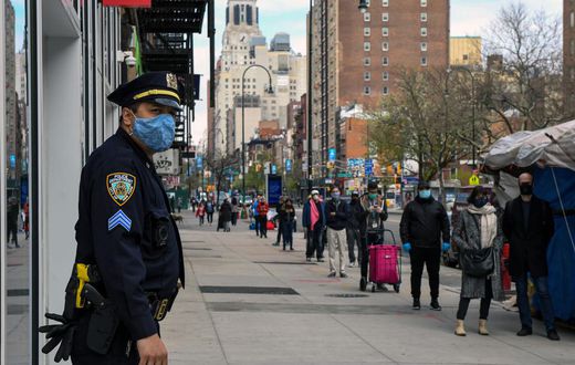 New Role for New York Police: Breaking Up Crowds at Trader Joe's