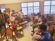 Nana B visited some schools in the Ashanti region