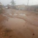 Poor roads in Adjei Kojo
