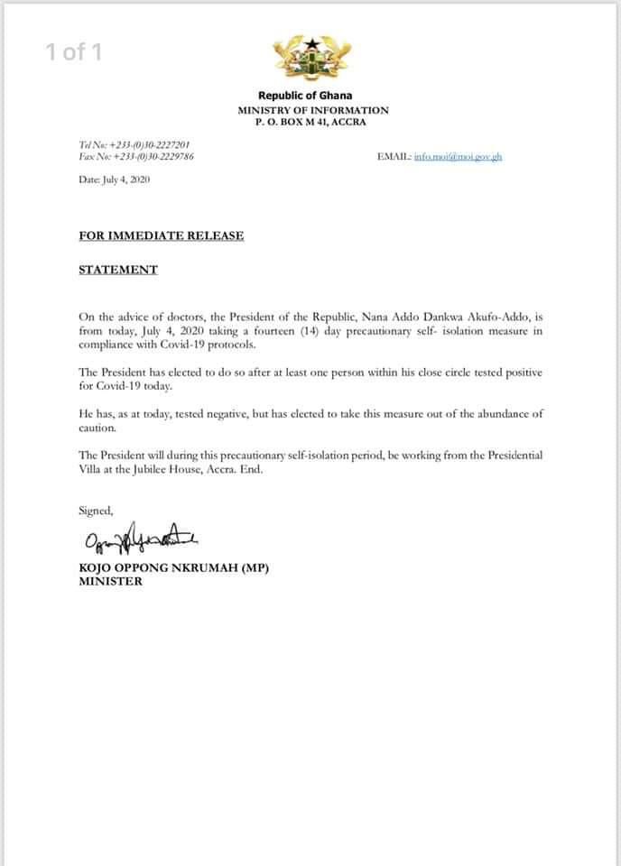 Statement