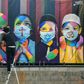 Brazilian muralist Kobra's most recent work "Coexistence" represents five children from five of the world's major religions