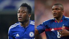 Baba Rahman and Marcel Desailly
