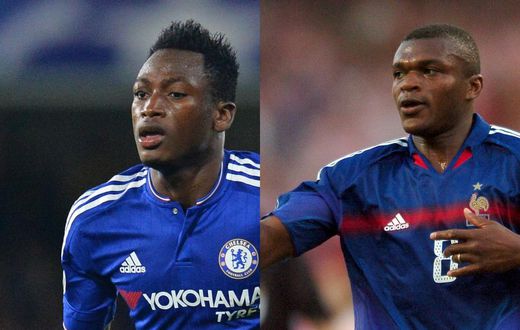 Baba Rahman and Marcel Desailly