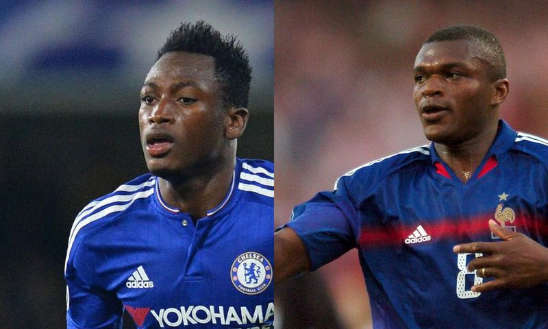 Baba Rahman and Marcel Desailly