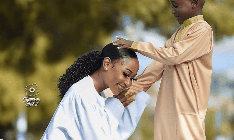 Akuapem Poloo and son