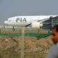 A file photo from 2016 shows a Pakistan International Airlines plane in Islamabad