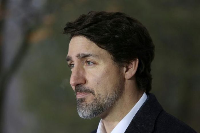 Canadian Prime Minister Justin Trudeau, pictured in March 2020, has stressed prudence as some provinces push to open back up, reminding Canadians that the country is not yet out of danger